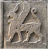 Bird- and snake(?) headed hybrid being, north wall - K. Kohlmeyer, 2020