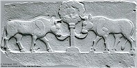 Two bulls and the tree of life, 3D scan - K. Kohlmeyer, 2020