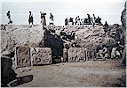 Heralds' Wall during excavation - D. G. Hogarth, 1914